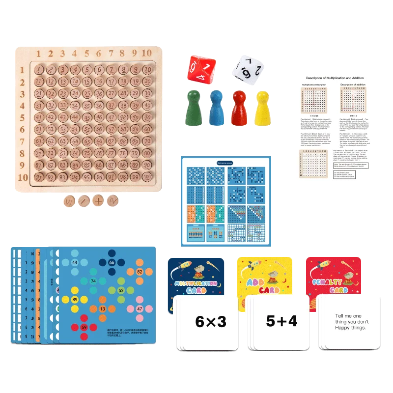 Woods™ - Playful Multiplication - Math Game Board