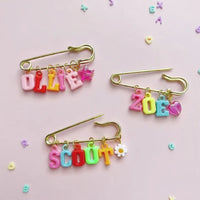 Thumbnail for Personalized Charm Pin – Personal & Stylish – Name Brooch