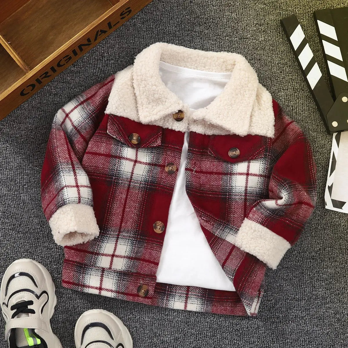 Mini Fashion™ - Warm & Stylish - Children's Jacket Checkered