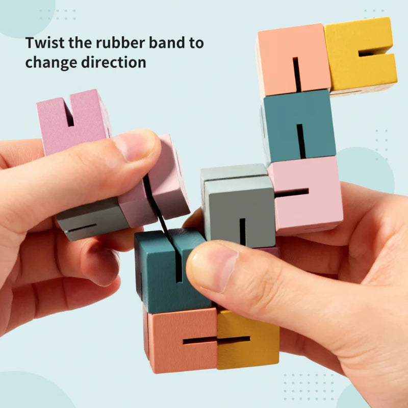 WoodCraft – Challenging & Educational – 3D Wooden Building Blocks Puzzle