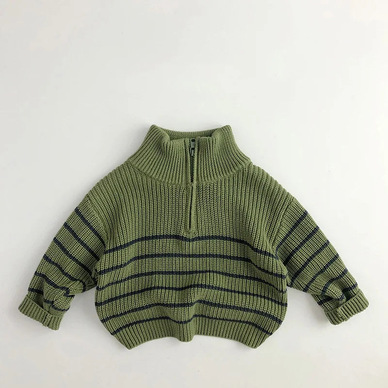 Mini Fashion™ - Simple Zipper - Kids Zipper Sweater