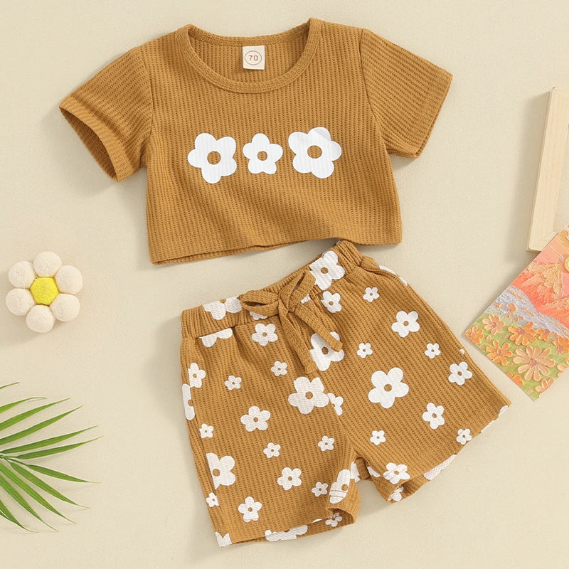 Mini Fashion™ - Comfortable and Stylish - Baby Girl Summer Set