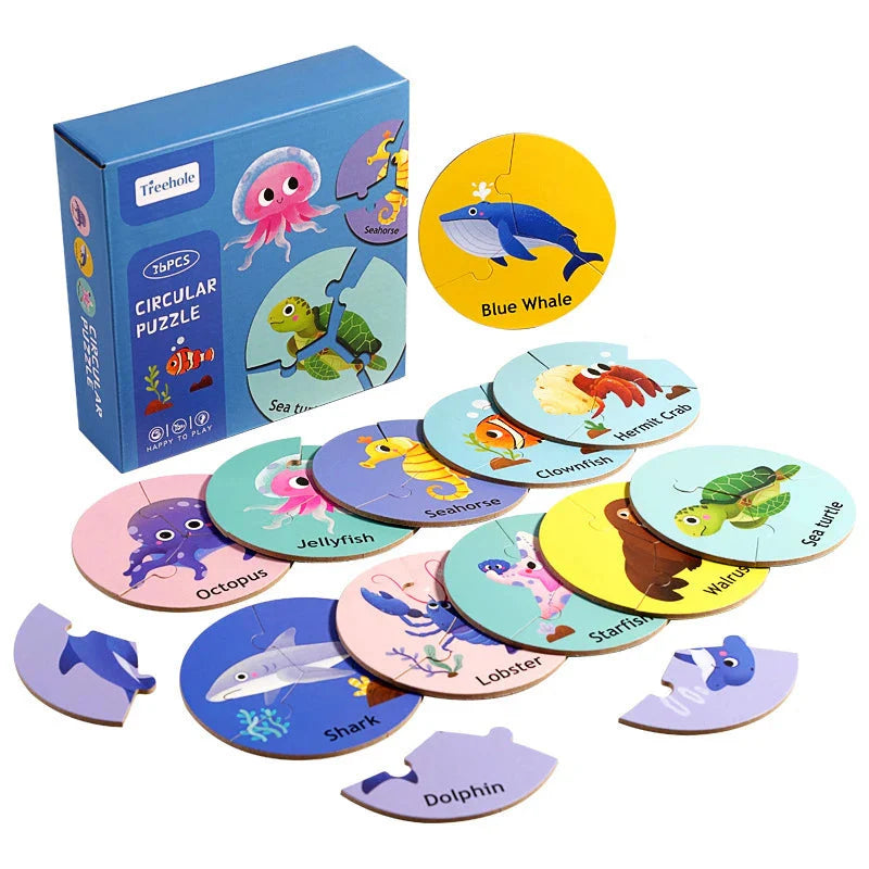 Animal Match™ – Turn & Discover - 3-piece Puzzle