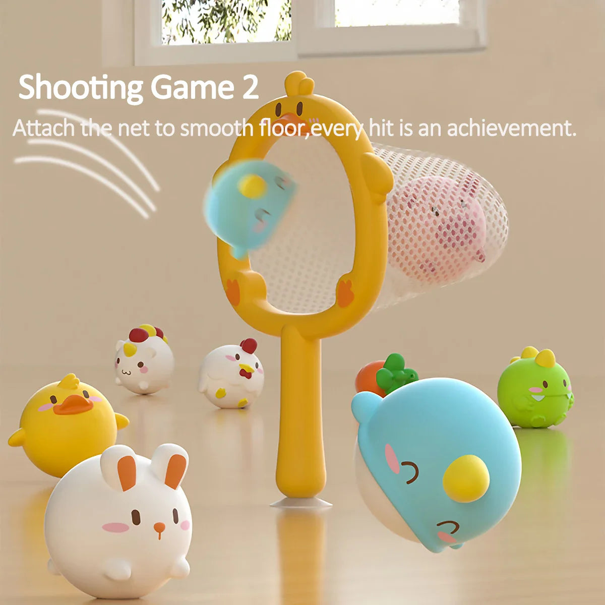 Squeaky Splash™ – Bath party - Fish net in bath