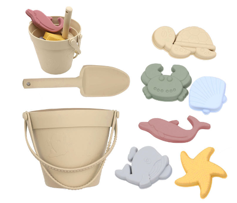 Silicone Beach Set™ - Beach Bucket Sand Adventure - Silicone Beach Set