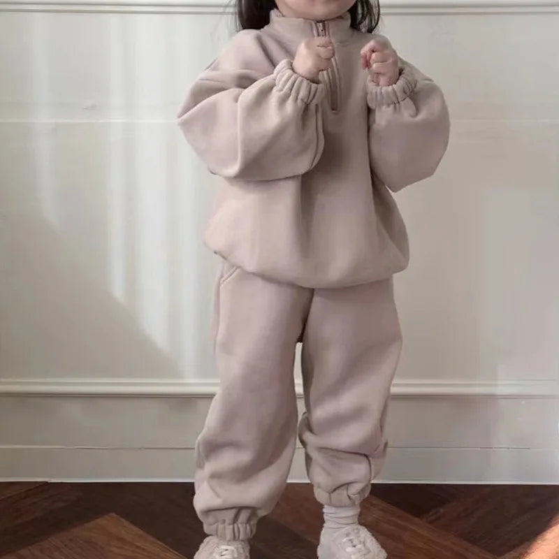 Mini Fashion™ - Zipper Fleece Tracksuit