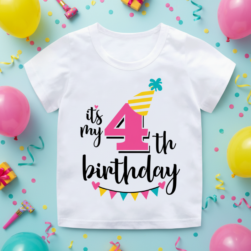 Birthday Graphic Tee – Cute & Lighthearted – Kids' Birthday T-shirt