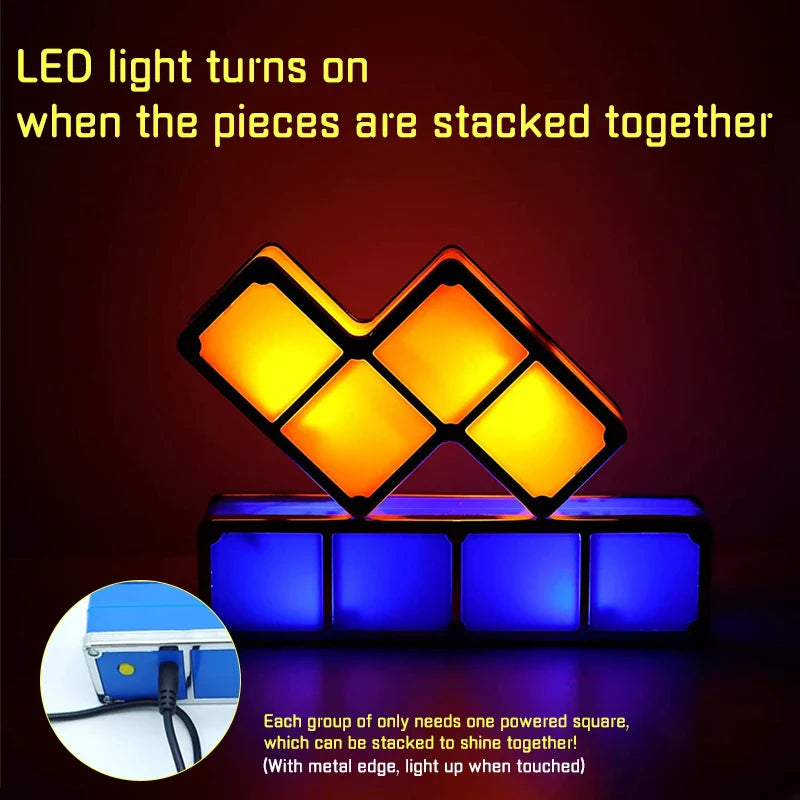 Tetris Night Light™ - Illuminate Your Creativity - Tetris Lamp