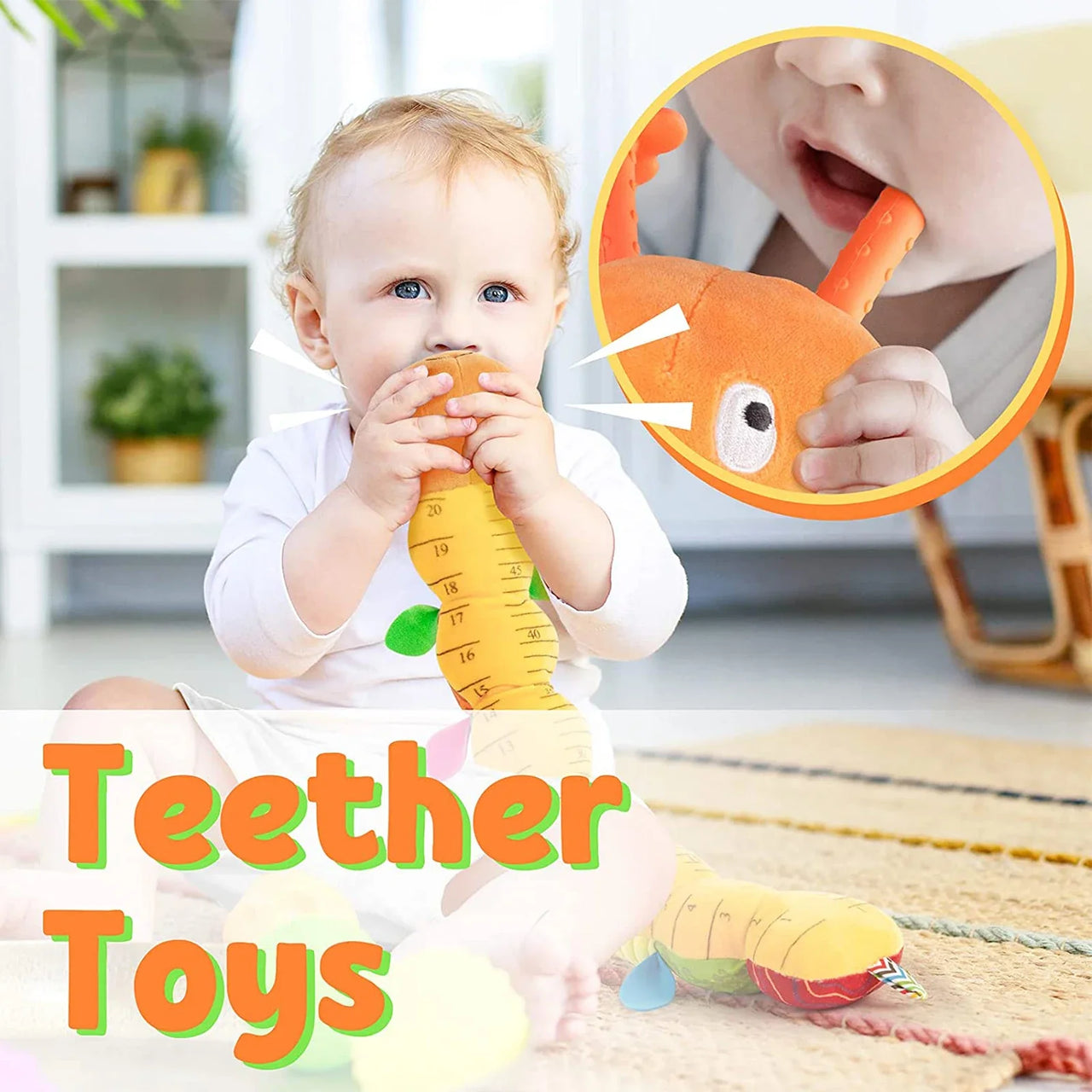 Crinkle Critter™ – Musical rattle plush toy