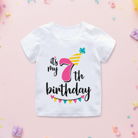 Thumbnail for Birthday Graphic Tee – Cute & Lighthearted – Kids' Birthday T-shirt