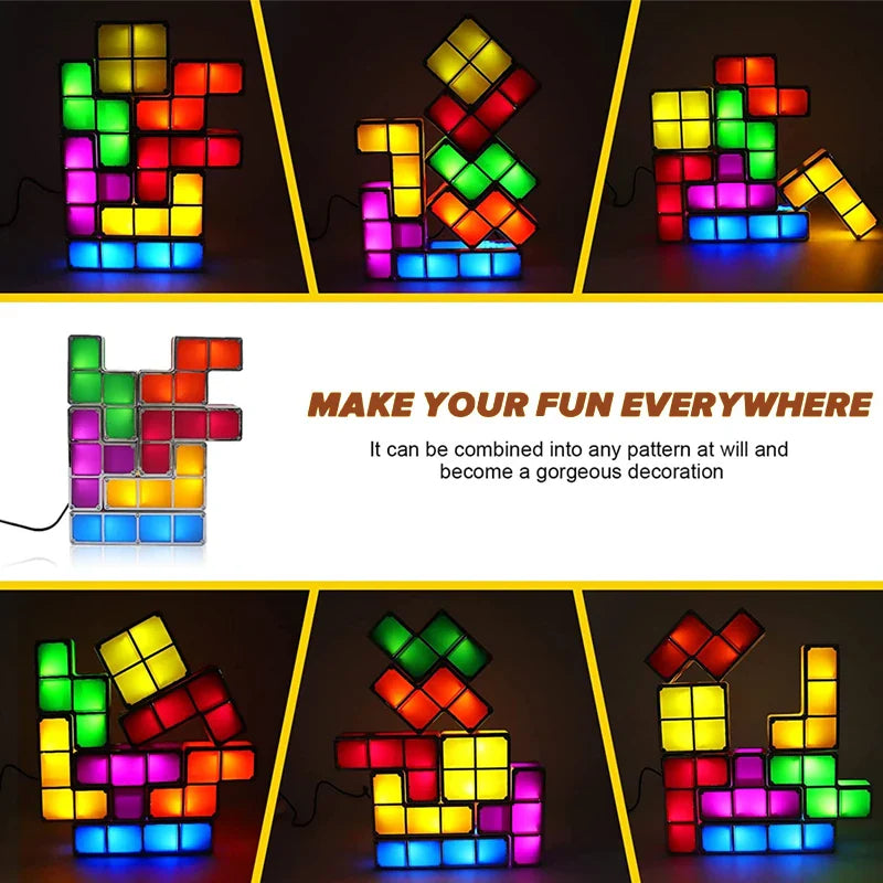 Tetris Night Light™ - Illuminate Your Creativity - Tetris Lamp