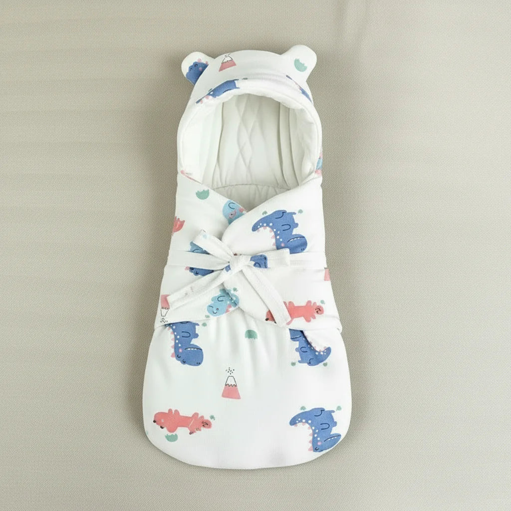 SnuggleBear – Comfort & Convenience – Cotton baby swaddle blanket for swaddling