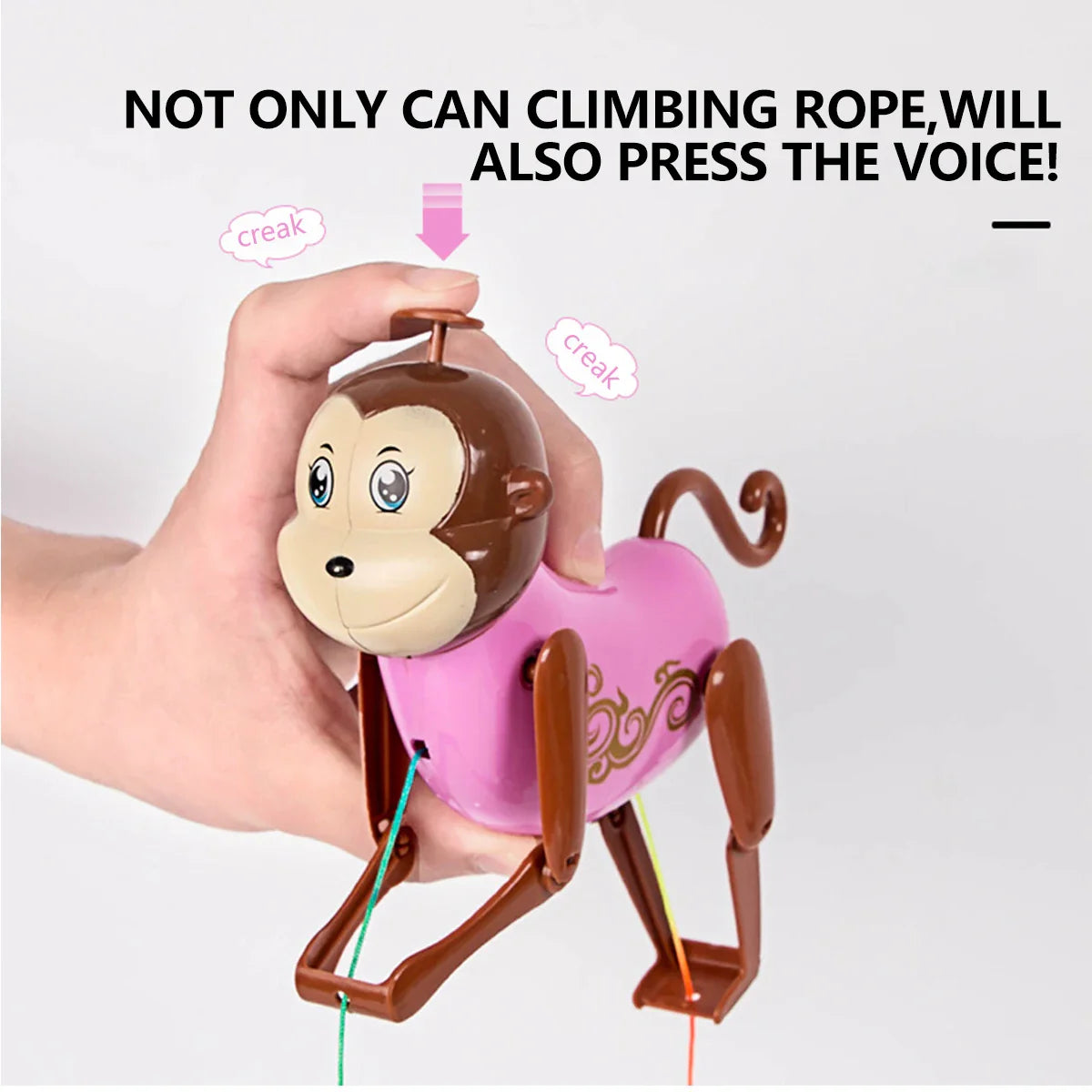 Climbing Monkey Toy™ - Jungle Fun - Rope climbing monkey