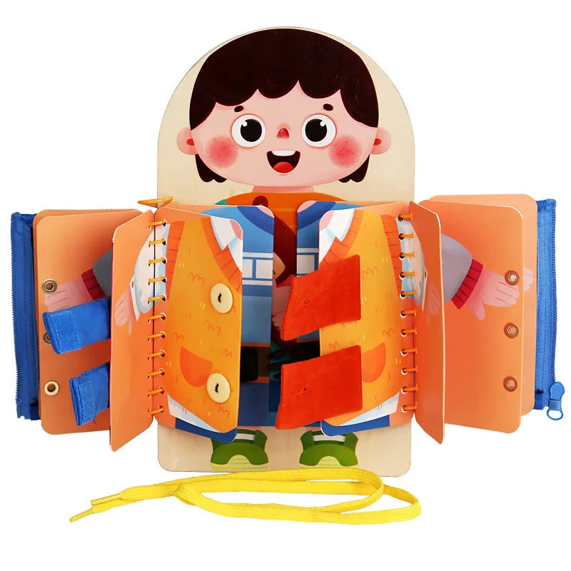 ClothesBook™ - Self-Sufficient Play - Dress-up Puzzle Book