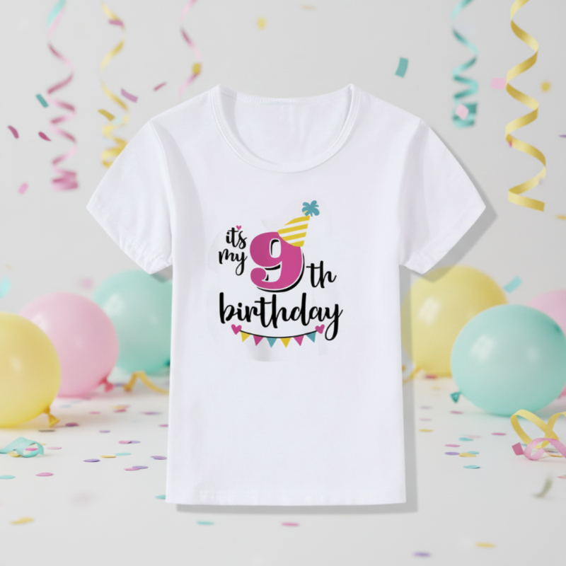Birthday Graphic Tee – Cute & Lighthearted – Kids' Birthday T-shirt
