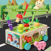 Thumbnail for Woods™ - Shape fun in a wagon - Animals and Vegetables puzzle