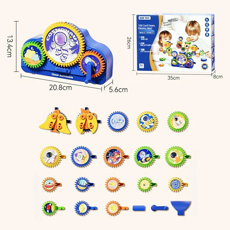 SmartGears – Educational & Fun – 3D Electric Gear Play Set