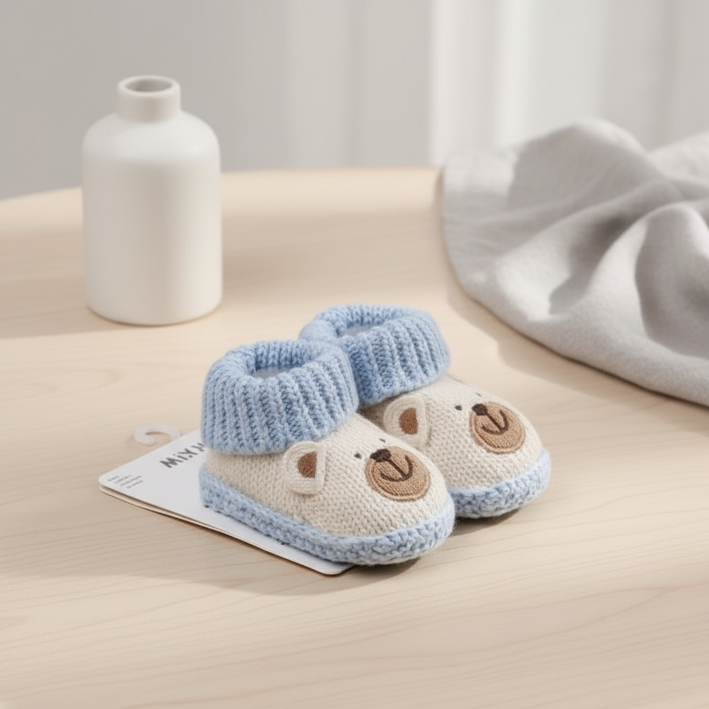 Mini Fashion – Knitted Baby Booties (3-6 months)