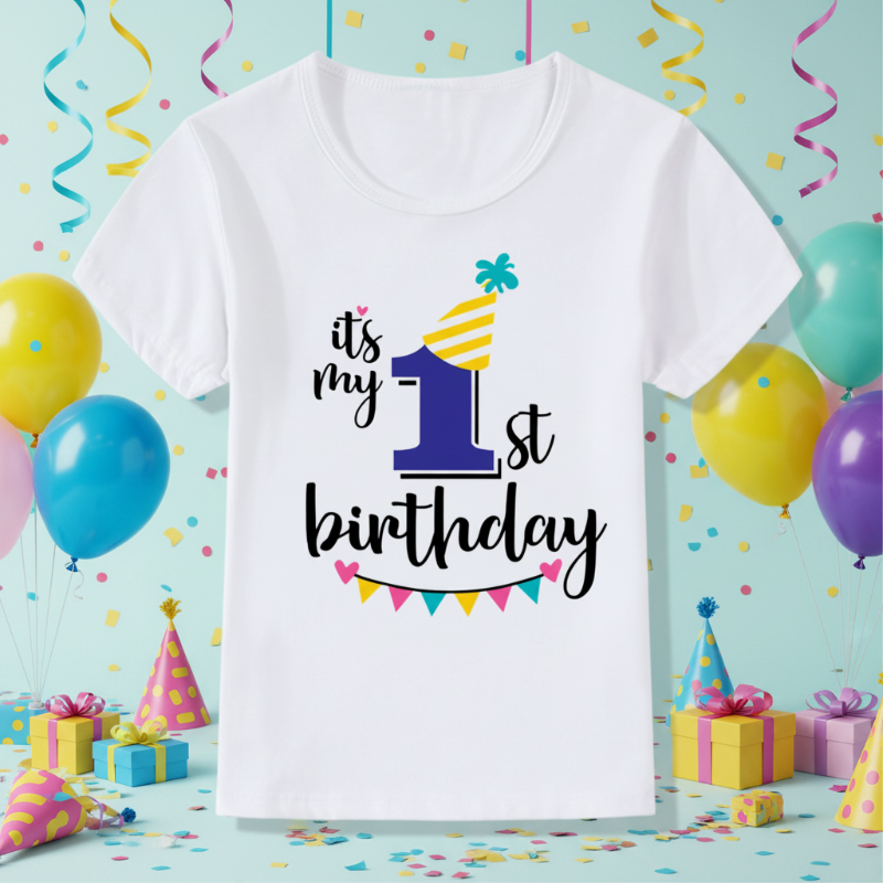 Birthday Graphic Tee – Cute & Lighthearted – Kids' Birthday T-shirt
