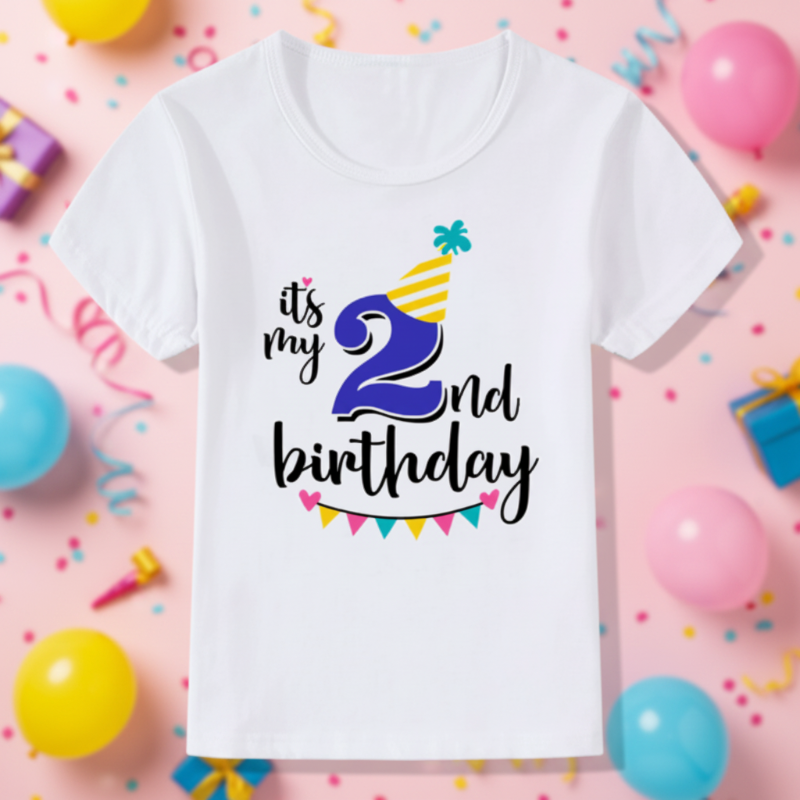Birthday Graphic Tee – Cute & Lighthearted – Kids' Birthday T-shirt