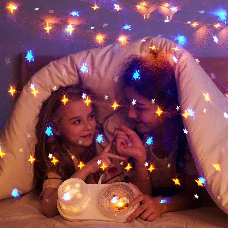 OceanGlow – Soothing & Magical – Starry Sky Projection Night Light