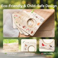 Thumbnail for NatureBook – Nature Discovery Set – Educational Wooden Viewing Frame