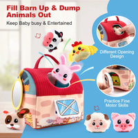Thumbnail for BabyBarn – Soft & Learning – Farmhouse with Plush Animals