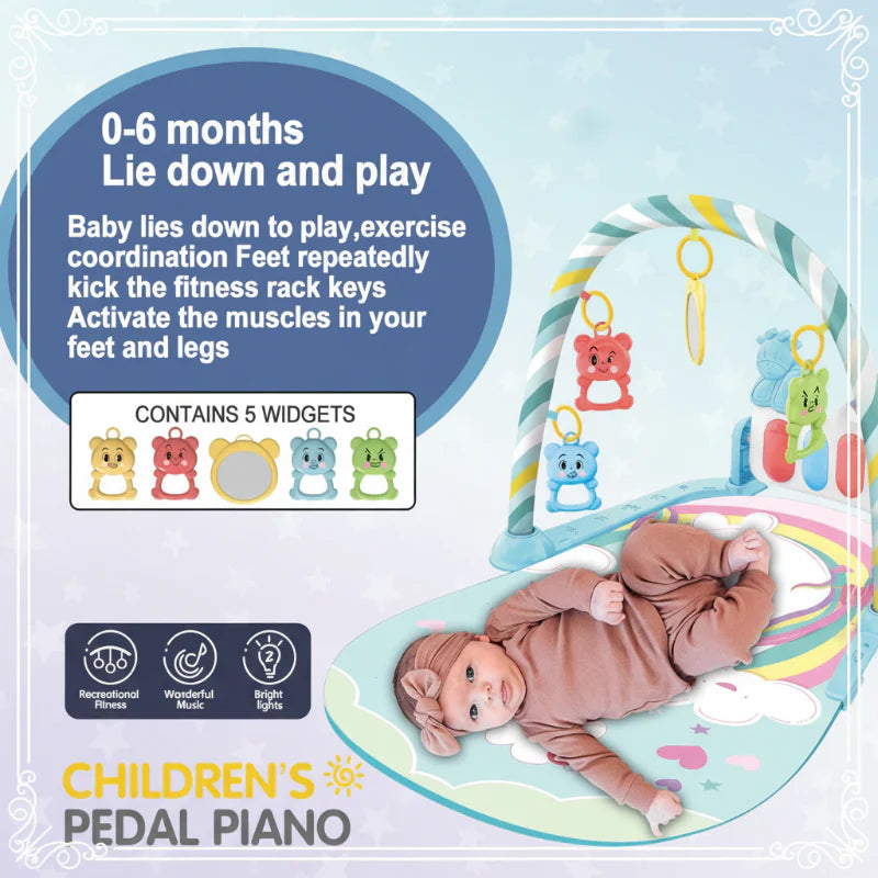 Musical Baby Play Gym – Colorful & Educational – Baby Gym Mat