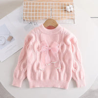 Thumbnail for Mini Fashion™ - Warm & Stylish - Girls sweater with bow