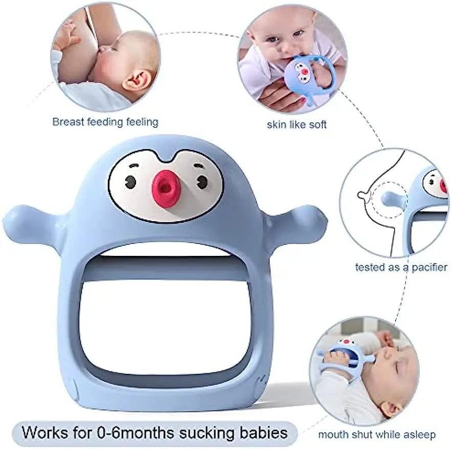 Penguin Teether™ - Soothing to gums - Silicone Teething Ring