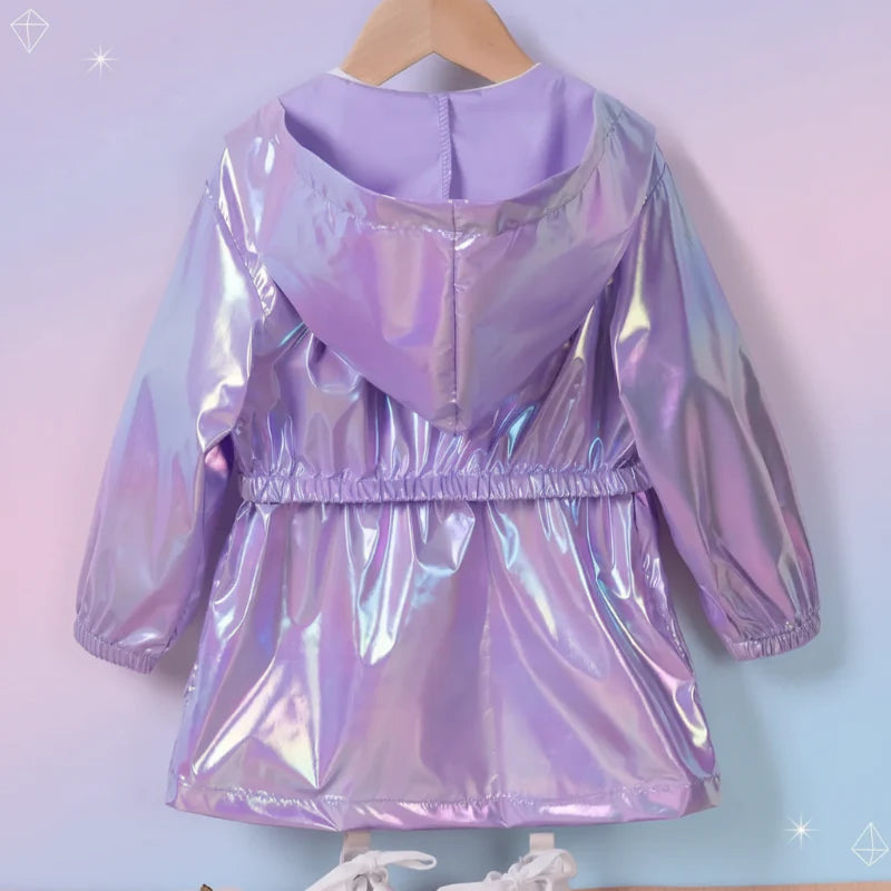 LumiBreeze – Shiny & Light – Children's Raincoat with Hood