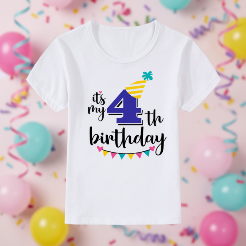 Birthday Graphic Tee – Cute & Lighthearted – Kids' Birthday T-shirt