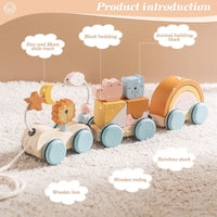 Thumbnail for Lunar Train™ - Dream Train - Wooden Stacking Toys