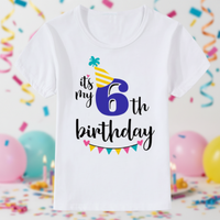 Thumbnail for Birthday Graphic Tee – Cute & Lighthearted – Kids' Birthday T-shirt