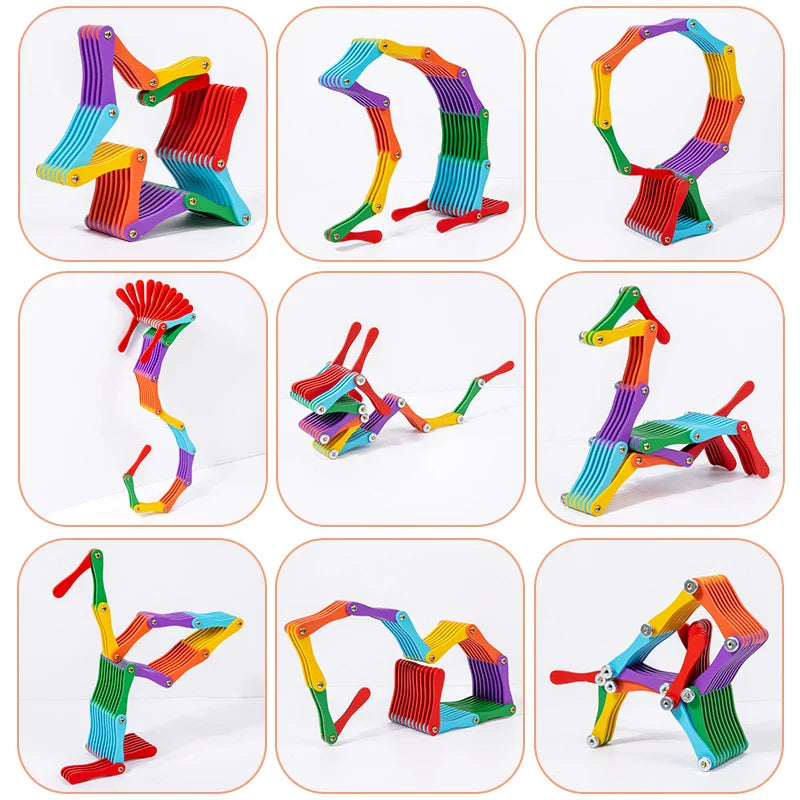 Folding Brain Toy™ – Think & Play - Wooden Folding Puzzle