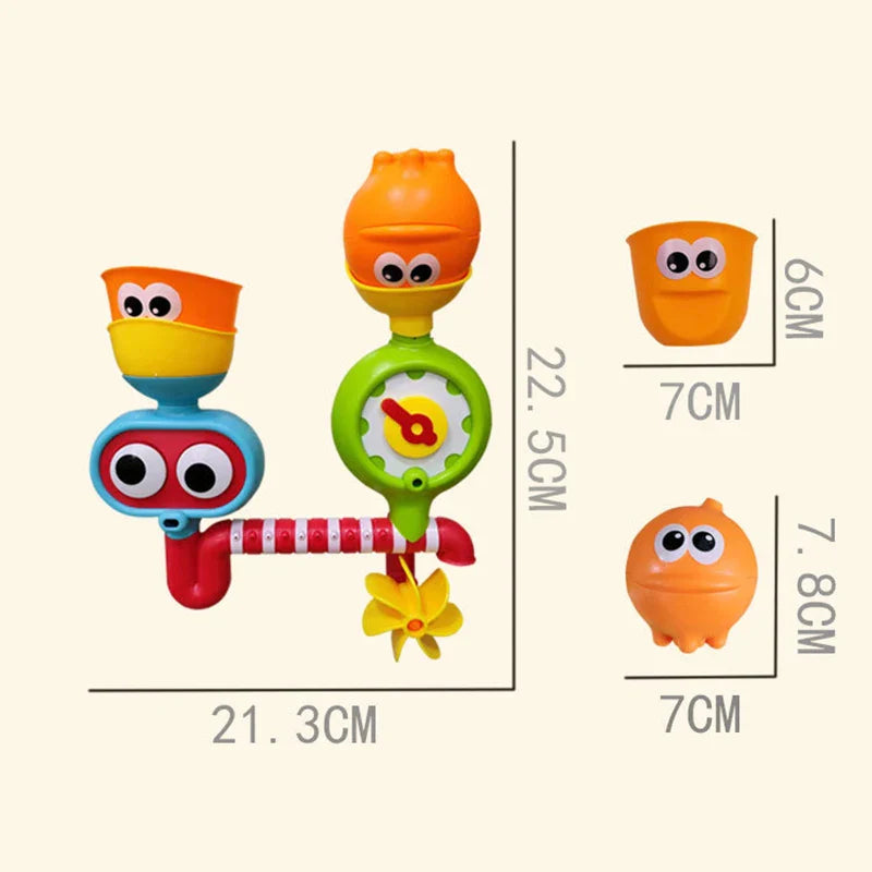 Waterwheel Fun™ – Turn & Splash Water Fun - Baby Bath Toys