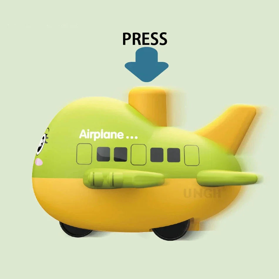 Cartoon Plane Toy™ - Press & Play - Toy plane