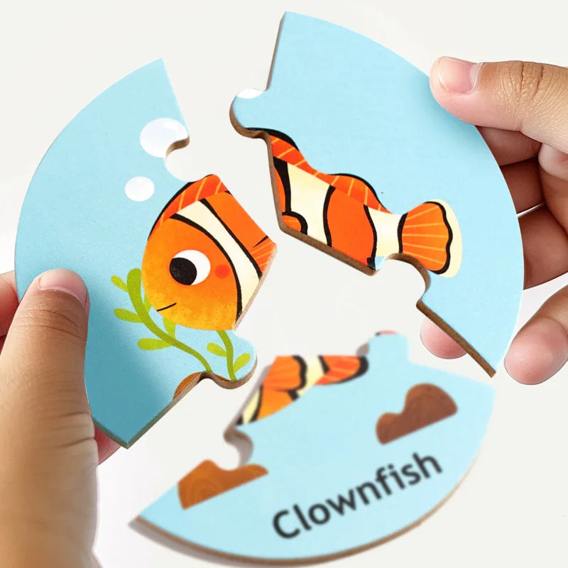 Animal Match™ – Turn & Discover - 3-piece Puzzle