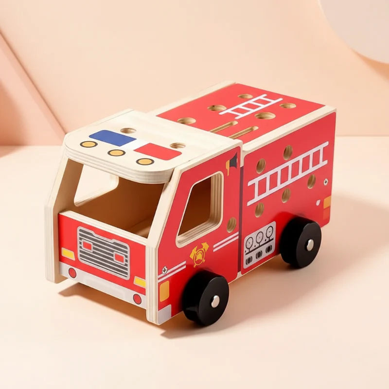 BuildRescue – Educational & Creative – Wooden Fire Truck