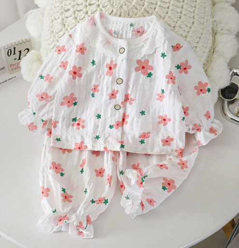 Mini Fashion™ - Airy Material - Linen Dress Set