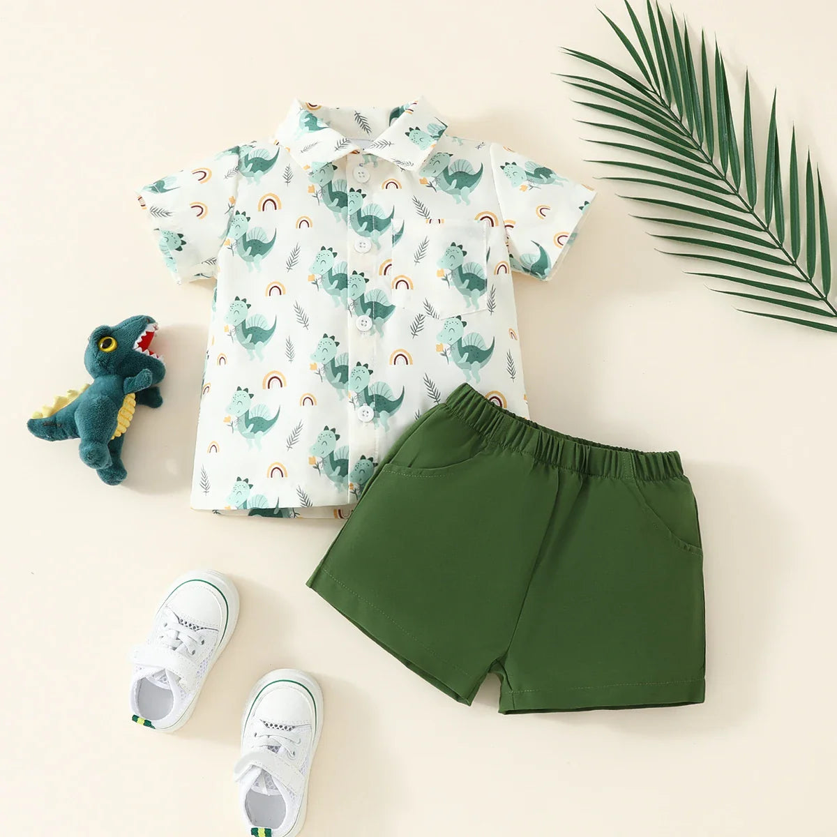 Mini Fashion™ - Dino Print - Summer Dress Set