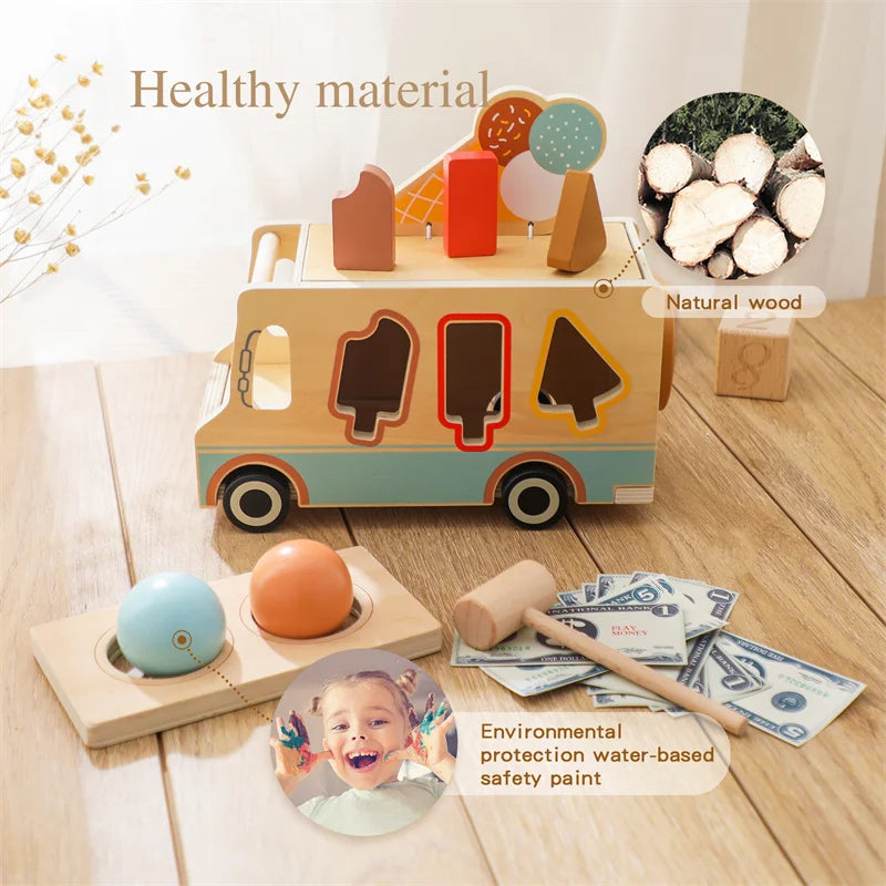 Woods™ - Ice Fun on Wheels - Wooden Ice Cream Truck