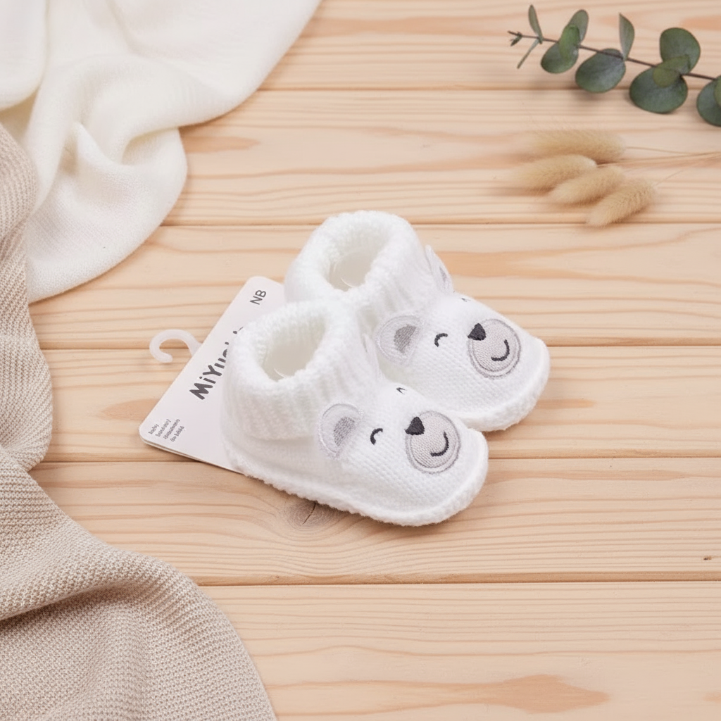 Mini Fashion – Knitted Baby Booties (3-6 months)