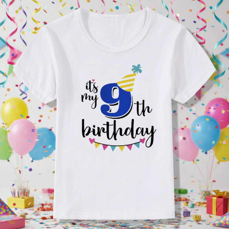 Birthday Graphic Tee – Cute & Lighthearted – Kids' Birthday T-shirt