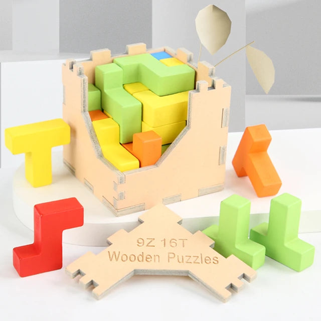 Woods™ - Train is brein - 3D Tetris Puzzle