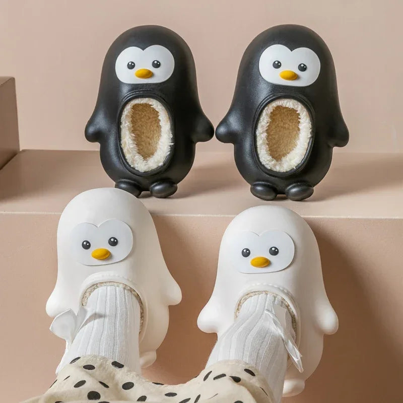 Mini Fashion™ - Warm & Fun - Children's Penguin Slippers