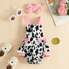 Mini Fashion™ - Cow or Strawberry - Girls Romper