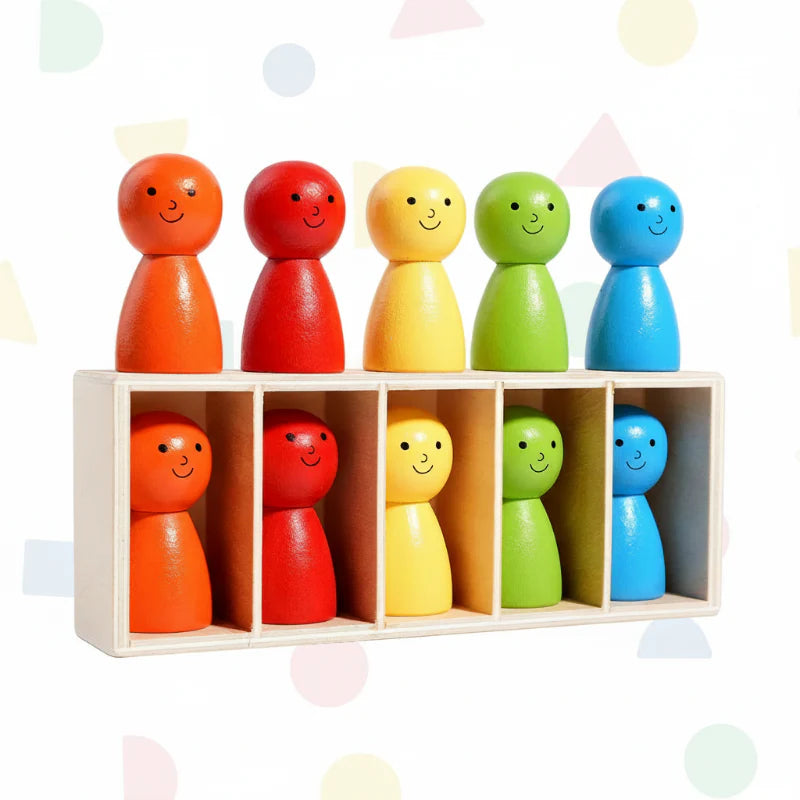 WoodenMatch – Smart & Playful – Montessori Color Game