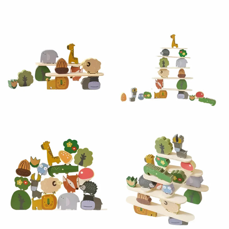 Animal Stackers™ - Smart Stacking - Wood Animals Stacking Toys