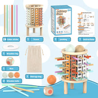 Thumbnail for Balance Tower™ – Stack & Count – Wooden Thinking Game